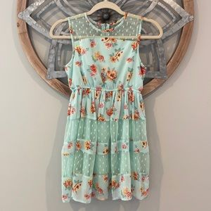 D-Signed by Disney Mint Green Dress With Flowers